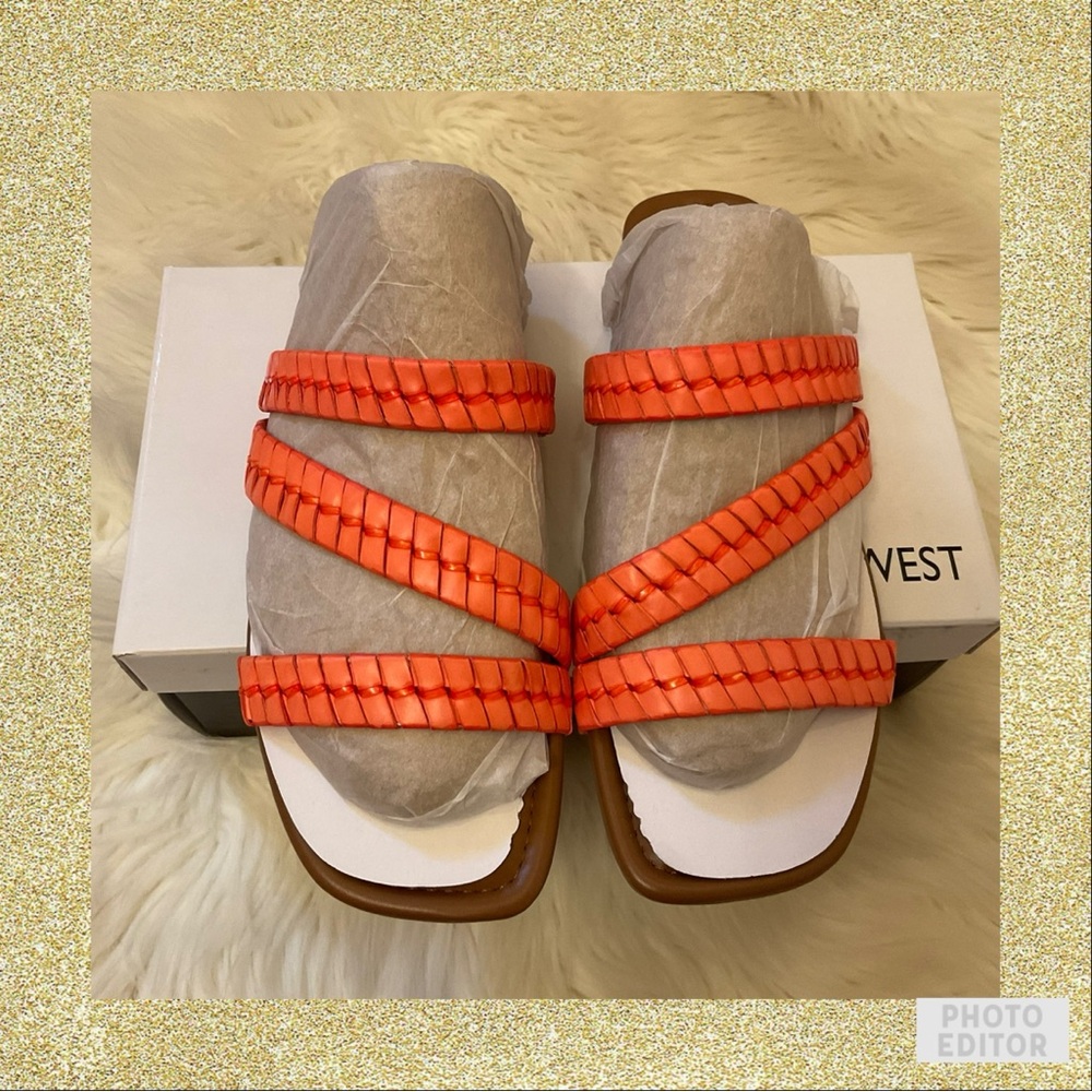 Nine West Quinlea Sandals - New in Box - Size 8 - Orange